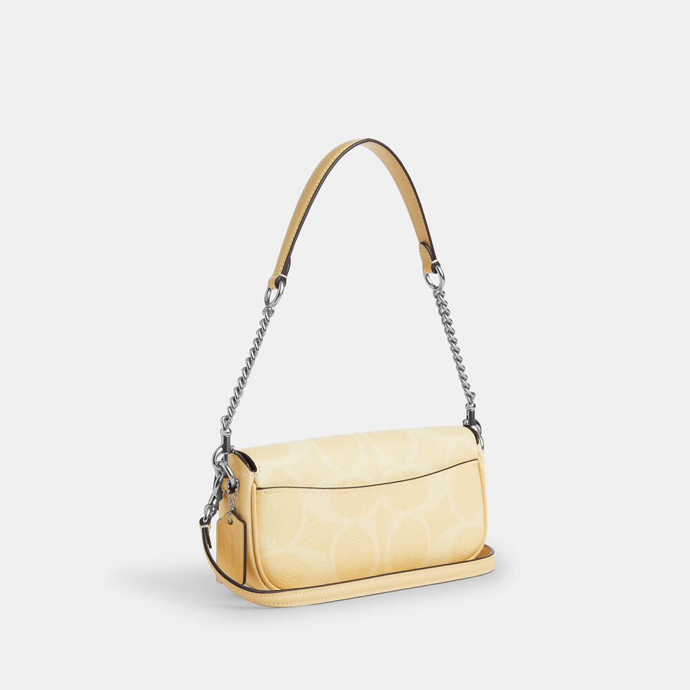 NWT coach! Hailey Flap Bag In Signature Canvas - Picture 4 of 10